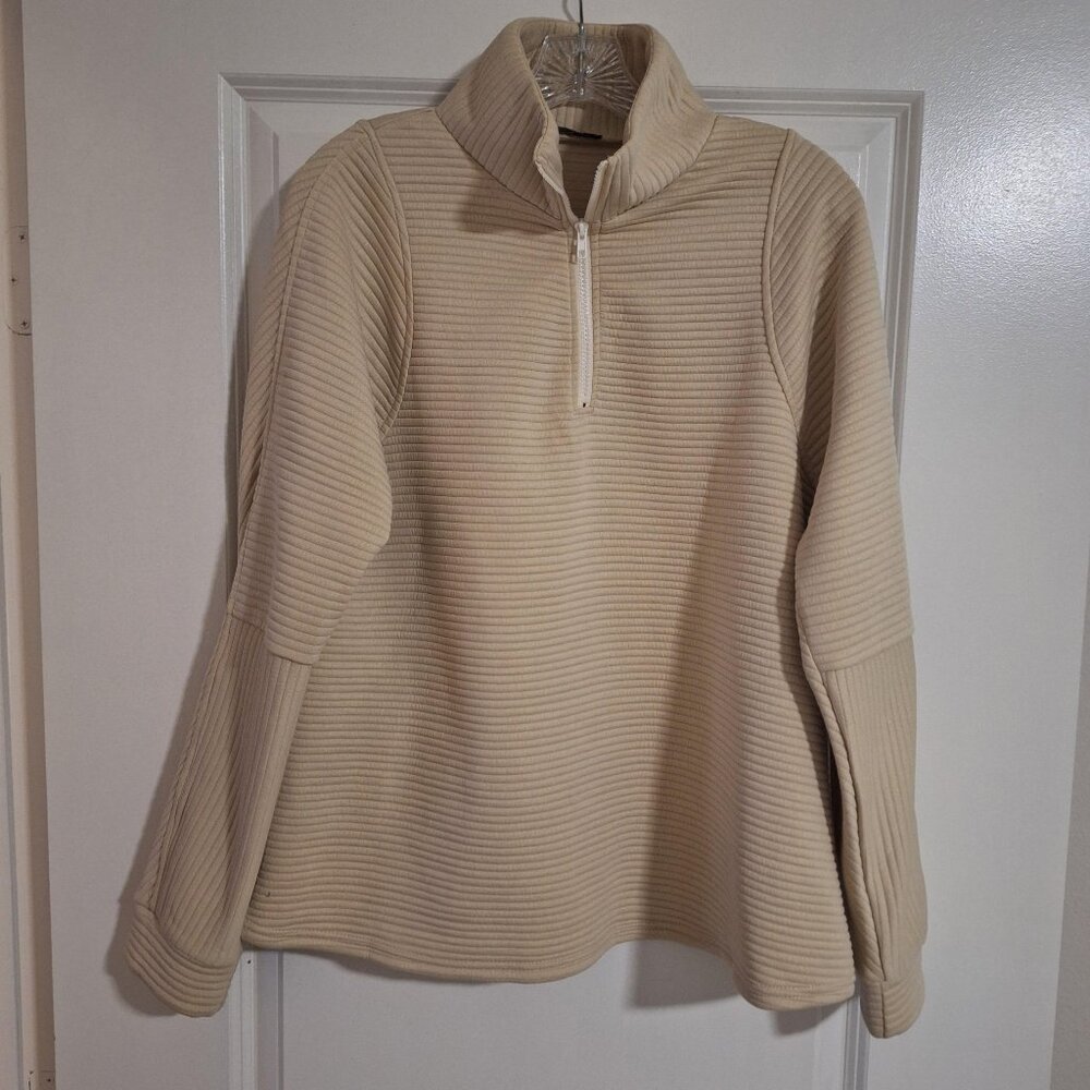 Fashion/Amazon Zip-up Ribbed Athleisure Top